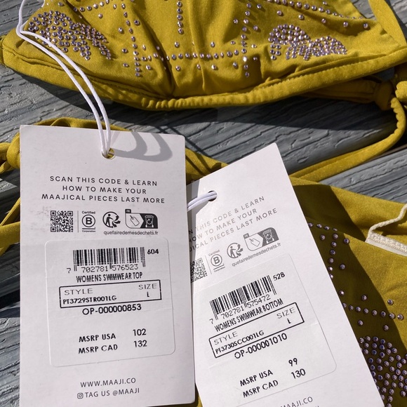 LUX ✨ MAAJI x Revolve Set - Palmetto Balminess Bikini Top & Sunnier Bottom - L - Picture 13 of 17